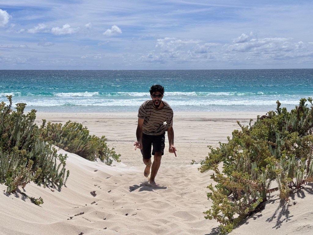 Spiaggia del Western Australia durante il viaggio verso nord